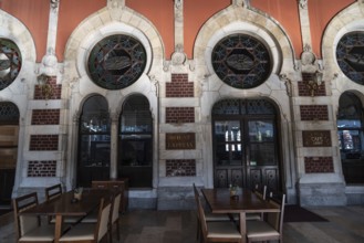 Istanbul, Turkey 10th November 2022 The famous Orient Express cafe and restaurant at Sirkeci train