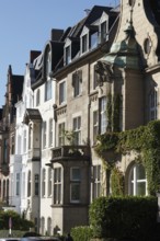 House facades in Oberkassel Kaiser-Wilhelm Ring, Düsseldorf, North Rhine-Westphalia, Germany