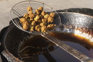 Egyptian falafel known locally as Ta'ameya and the most popular street food in Egypt and the Middle