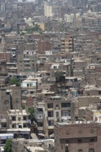 Cityscape view of Cairo, the crowded capital of Egypt a sprawling metropolis beside the River Nile