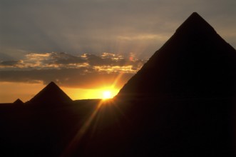 The pyramids of Giza, Egypt