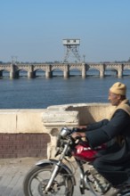 Qanater, Nile Delta. Egypt. December 18th 2022 The El Qanater Barrage, on the River Nile at the