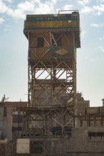Cairo, Egypt. November 29th 2022 Traditional Pigeon Tower construction made of wood and found in
