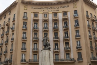 Cairo, Egypt, November 26th 2022 Mustafa Kamel Square and the European style architecture of