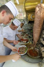 Bursa, Turkey. April 21st 2014 Iskender Kebapci, home of the famous Iskender Kebab, Bursa, Turkey