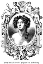 Louise de Kérouaille Duchess of Portmouth, France, mistress of the English King Charles II, King