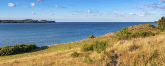 View over the lagoon landscape, Mönchgut Nature Reserve, Groß Zicker, Mönchgut Peninsula, Rügen