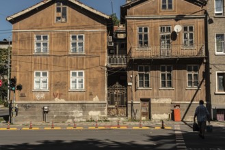 Varna, Bulgaria. September 6th 2020 Old Bulgarian Houses, Varna City Centre, Bulgaria