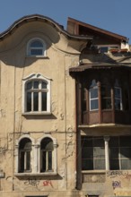 Varna, Bulgaria. September 6th 2020 Old Bulgarian Houses, Varna City Centre, Bulgaria