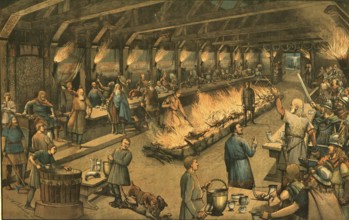 Nordic King's Hall, Met Hall, These central buildings of the Viking Age served as the residence of