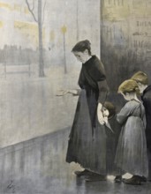 Symbolic of alcohol abuse by men, social hardship and poverty, which particularly affects woman,