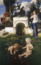 Arnold Böcklin (born 16 October 1827, died January 1901), Swiss painter, draughtsman, graphic