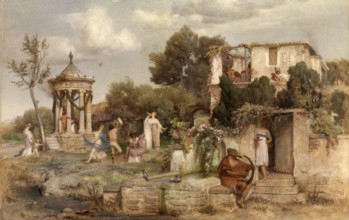 Arnold Böcklin (born 16 October 1827, died January 1901), Swiss painter, draughtsman, graphic