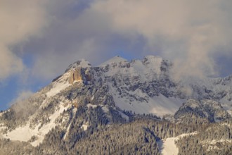 The Rofan Mountains seen from Gallzein. Starting from the left: Rotspitze, Hochiss, Spieljoch,