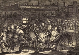 History of the Medici, The illustration shows Cosimo I de' Medici leading his troops towards Siena