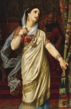Hugues Merle (1822 to 1881), French painter: Esther in front of Ahasuerus (1875), the biblical