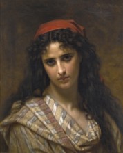 Hugues Merle (1822 to 1881), French painter:, A rare beauty, original title Une rare beaute (1871),