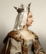 Blanche of Castile, Blanca de Castilla, Blanka von Kastilien, 1188-1252, Queen of France as the