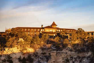 Grand Canyon National Park, Arizona - El Tovar, the luxury hotel on the South Rim of the Grand