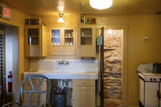 Grand Canyon National Park, Arizona - The kitchen in the historic Kolb Studio on the Canyon's South