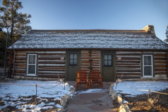 Grand Canyon National Park, Arizona - Buckey's Cabin. Built in 1895, it was the home and office of