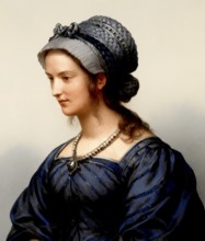 Eudoxine, wife to Childebert III, called the Just, 670 or 683-711, Merovingian King of the Franks