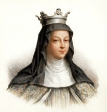 Saint Balthild of Ascania, c. 626-680, also called Bathilda, Baudour, or Bauthieult, Bathilde von