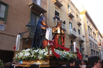 Sicily, old town of Trapani, Good Friday mystery procession La Processione dei Misteri, procession
