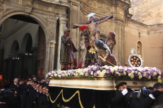 Sicily, old town of Trapani, Good Friday mystery procession La Processione dei Misteri, parade with