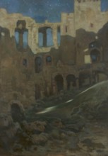 Kazimierz Stabrowski (b. 21 November 1869, d. 10 June 1929 in Garwolin), Polish painter: Ruins of