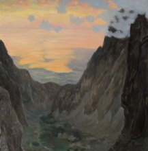 Kazimierz Stabrowski (b. 21 November 1869, d. 10 June 1929 in Garwolin), Polish painter: Misty