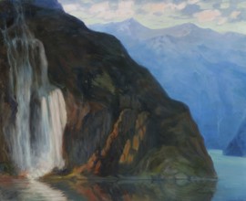 Kazimierz Stabrowski (b. 21 November 1869, d. 10 June 1929 in Garwolin), Polish painter: Landscape