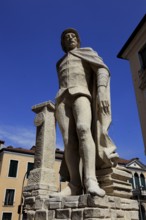 Angelo Beolco, il Ruzante, important Paduan poet, playwright and actor, Piazzetta Lucia Valentini