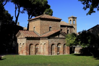Mausoleum of Galla Placidia, originally built as a funerary chapel for Galla Placidia, the daughter