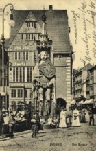 Historical postcard around 1900, Bremen, Germany, reproduction of a postcard, historical