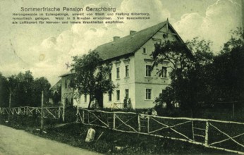 Historical postcard around 1900, Herzogswalde in the Eulengebirge near Silberberg, part of the