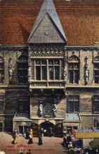 Historical postcard around 1900, entrance to the Schweidnitzer Keller, Breslau, today Wroclaw,