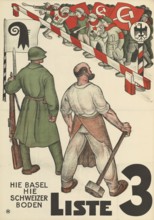 Otto Plattner (b. 29 June 1886, d. 20 October 1951), Swiss painter, graphic artist: Politics,