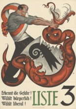 Otto Plattner (b. 29 June 1886, d. 20 October 1951), Swiss painter, graphic artist: Politics,