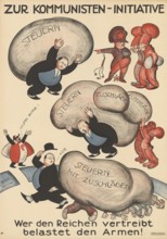 Otto Plattner (b. 29 June 1886, d. 20 October 1951), Swiss painter, graphic artist: Politics,