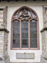 Hare window, three-hare window, optical illusion, three hares running in circles, ears, symbol of