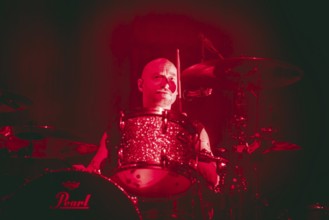 Drummer Ben Johnston from Biffy Clyro live on Futique Tour 2026 in Berlin's Max-Schmeling-Halle on