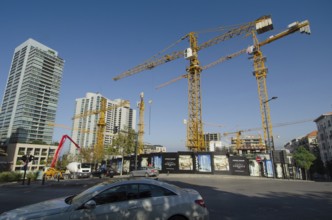 Beirut, Lebanon. May 29th 2012 Construction site and new high-rise buildings being built in the