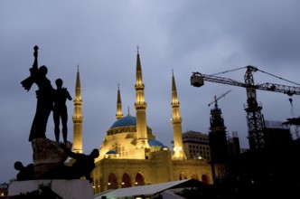 Beirut, Lebanon. May 29th 2012 Martyrs' Square, historically known as Al Burj or Place des Cannons,
