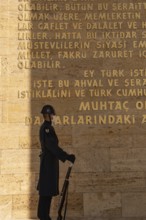 Ankara, Turkey. November 24th 2020 Turkish military guard wearing protective facemask due to the