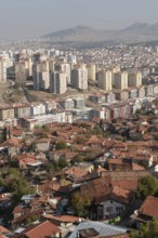 Ankara, Turkey. November 17th 2020 Modern property being construction alongside derelict