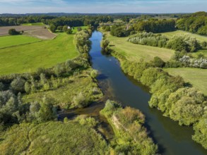 Datteln, North Rhine-Westphalia, Germany - Lippelandschaft, Lippe an der KLA Dattelner Mühlenbach,