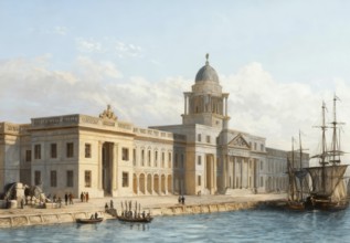 Custom House in Dublin, Ireland, 19th century