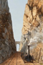 Olive Mount cutting, Liverpool and Manchester Railway, England, 19th century