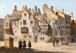 John Knox House, a historic house in Edinburgh, Scotland, 18th century